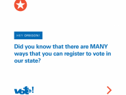 Did you know that there are many ways that you can register to vote in our state?