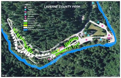 Laverne park site map