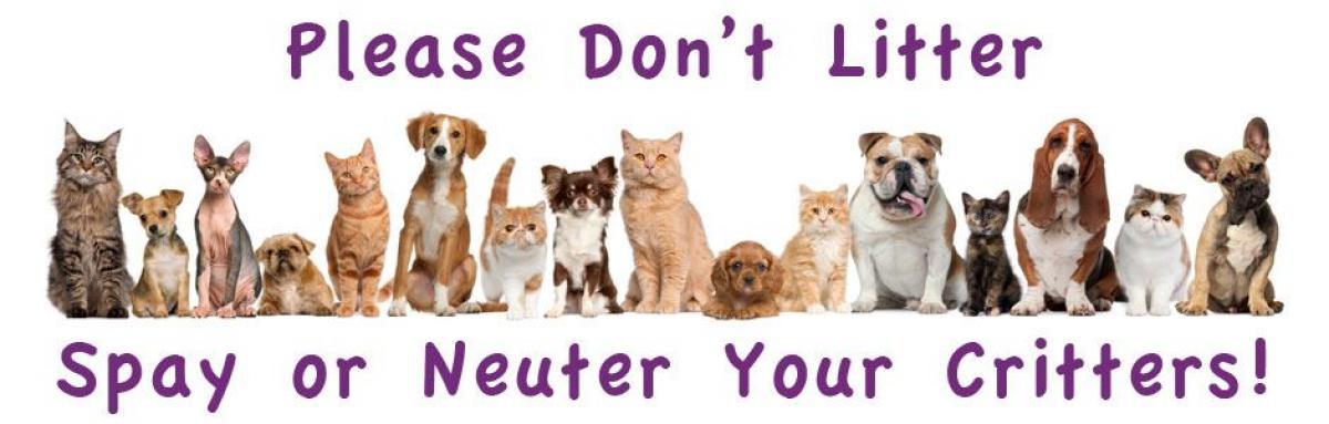 Please Spay and Neuter Your Pets!